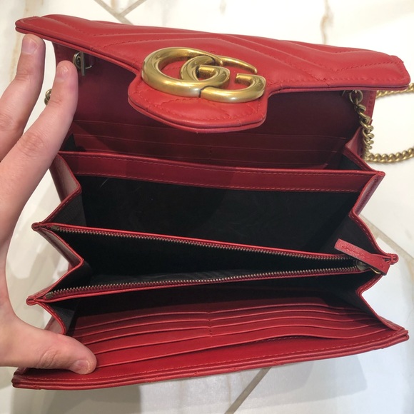 SOLD TO THE REALREAL* Gucci GG Marmont Chain Wallet bag - Picture 7 of 9